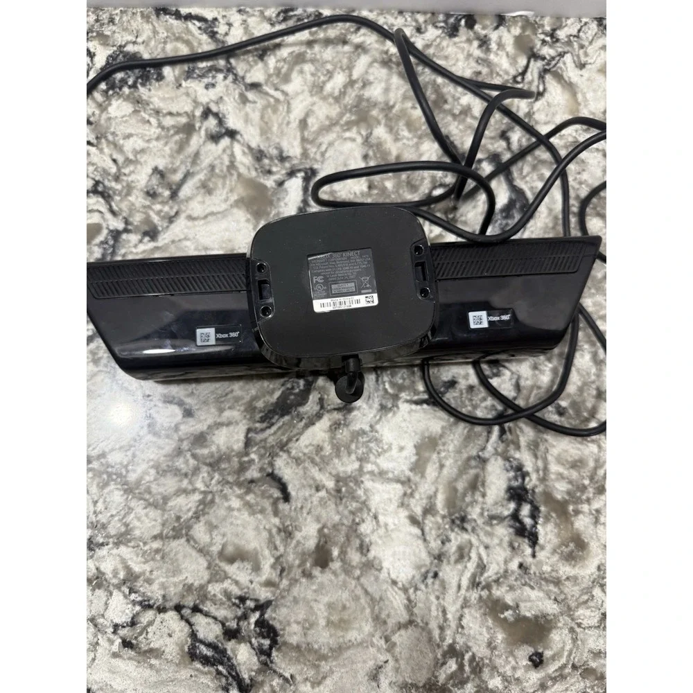 Genuine Microsoft XBOX 360 Kinect Sensor Bar 1414 Black with Power Adapter